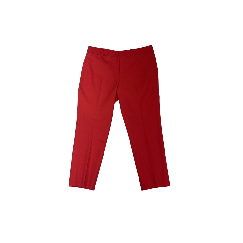 Lululemon Pants Womens Size 4 Red Dress‎ Trousers Cropped Ankle Office Slim Fit